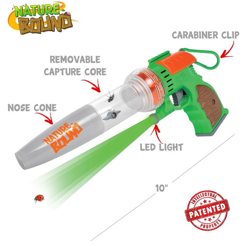 Nature Bound Bug Catcher Toy  Eco-Friendly Bug Vacuum  Catch and Release Indoor/Outdoor Play  Ages 3 to 12  Green  Complete Kit for Kids  Includes Capture Core with Magnification - Image 3